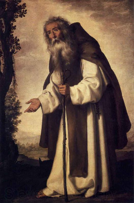 Francisco de Zurbaran St Anthony Abbot Norge oil painting art